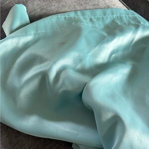 8 light teal  blackout curtains
